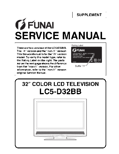 Funai LC-5-D32BB Supplement  Funai LC LC5-D32BB LC-5-D32BB Supplement.pdf