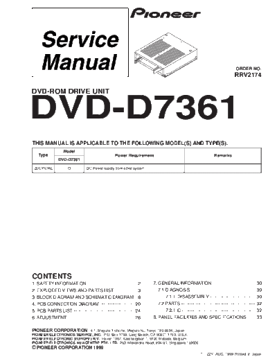 Pioneer DVD-D7361  Pioneer DVD DVD-D7361 DVD-D7361.pdf