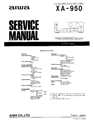 AIWA    XA 950  AIWA   Aiwa XA-950  AIWA XA 950.pdf