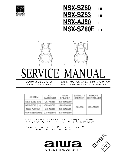 AIWA nsxaj80  AIWA     Aiwa NSX-SZ80 nsxaj80.pdf