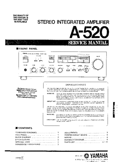 Yamaha A-520  Yamaha A A-520 A-520.pdf