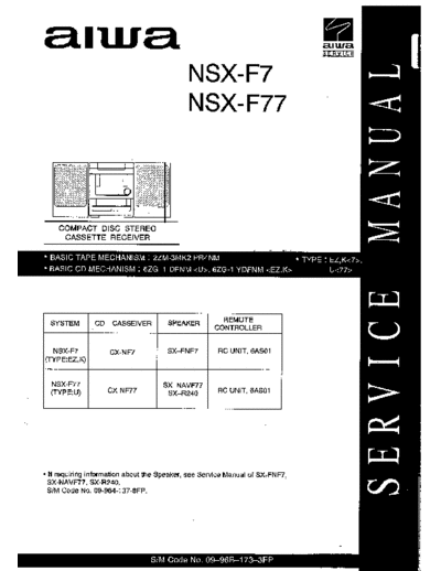 AIWA nsxf7k 09-96B-173-3FP  AIWA     Aiwa NSX-F7 nsxf7k_09-96B-173-3FP.pdf