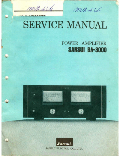 Sansui -BA3000-pwr-sm  Sansui Stereo Power Amplifier Stereo Power Amplifier - BA-3000 Sansui-BA3000-pwr-sm.pdf