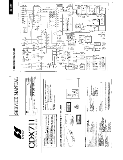 Sansui CD-X711  Sansui Compact Disc Player Compact Disc Player - CD-X711 Sansui CD-X711.pdf