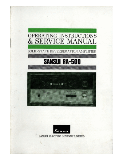 Sansui -RA500-pwr-sm  Sansui Reverberation Amplifier Reverberation Amplifier - RA-500 Sansui-RA500-pwr-sm.pdf