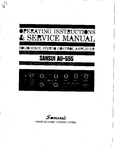 Sansui AU-555  Sansui Solid State Stereo Control Amplifier Solid State Stereo Control Amplifier - AU-555 Sansui AU-555.pdf
