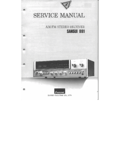 Sansui 881  Sansui AM FM Stereo Receiver AM FM Stereo Receiver - 881 Sansui 881.pdf