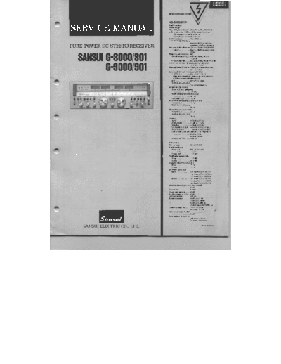 Sansui -G8000-rec-sm  Sansui Pure Power DC Stereo Receiver Pure Power DC Stereo Receiver - G-8000 Sansui-G8000-rec-sm.pdf