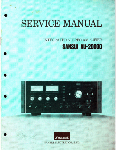 Sansui -AU2000-int-sm  Sansui Integrated Stereo Amplifier Integrated Stereo Amplifier - AU-2000 Sansui-AU2000-int-sm.pdf