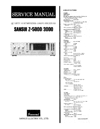 Sansui Z-3000, Z-5000  Sansui Quartz Synthesizer Compu-Receiver Quartz Synthesizer Compu-Receiver - Z-3000 & Z-5000 Sansui Z-3000, Z-5000.pdf