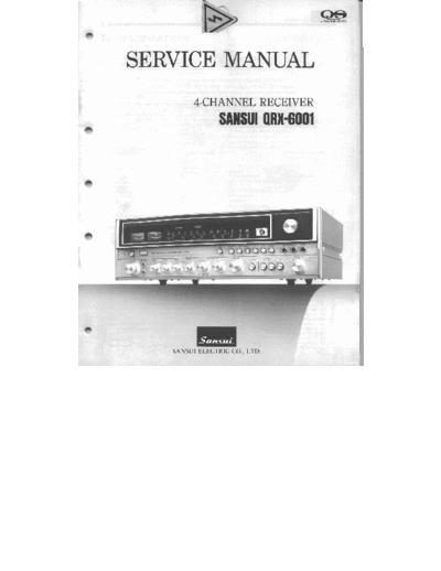 Sansui -QRX6001-rec-sm  Sansui 4 Channel Receiver 4 Channel Receiver - QRX-6001 Sansui-QRX6001-rec-sm.pdf