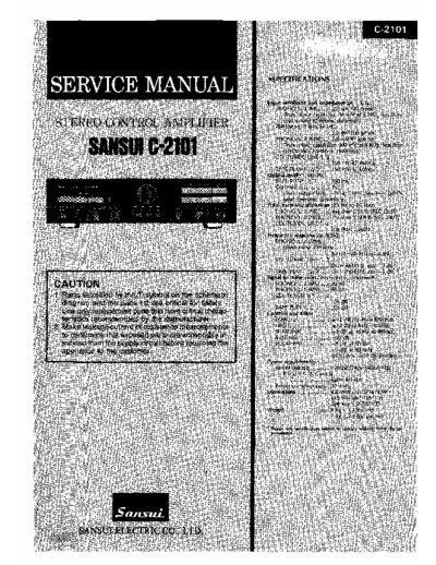 Sansui C-2101  Sansui Stereo Control Amplifier Stereo Control Amplifier - C-2101 Sansui C-2101.pdf