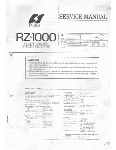 Sansui -RZ1000-rec-sm  Sansui Computerized Stereo Receiver Computerized Stereo Receiver - RZ-1000 Sansui-RZ1000-rec-sm.pdf