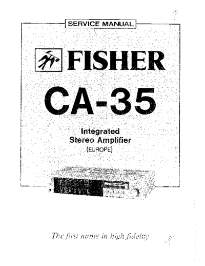 Fisher CA-35  Fisher CA CA-35 CA-35.pdf