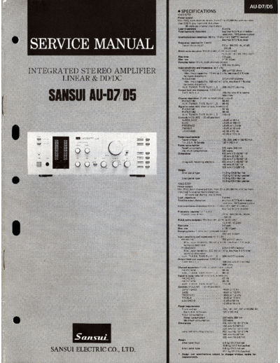 Sansui -AUD7-D5-int-sm  Sansui Integrated Stereo Amplifier Integrated Stereo Amplifier - AU-D7 & D5 Sansui-AUD7-D5-int-sm.pdf