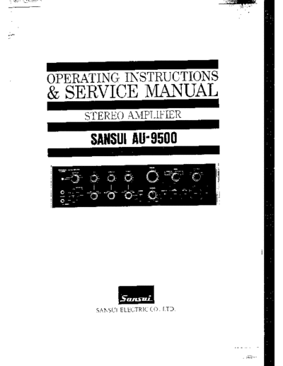 Sansui AU-9500  Sansui Integrated Stereo Amplifier Integrated Stereo Amplifier - AU-9500 Sansui AU-9500.pdf