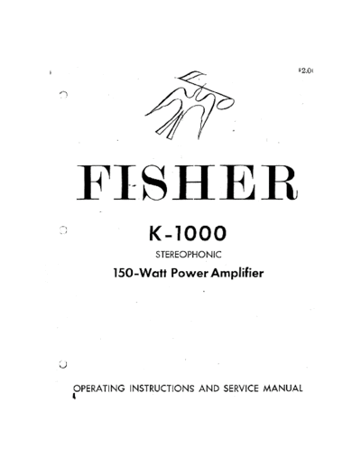 Fisher K-1000  Fisher K K-1000 K-1000.pdf
