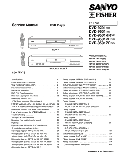 Fisher DVD-9201 & 9501  Fisher DVD DVD-9201 & 9501 DVD-9201 & 9501.pdf