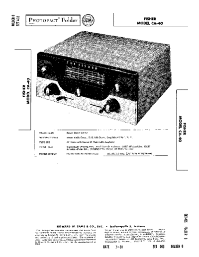 Fisher CA-40  Fisher CA CA-40 CA-40.pdf