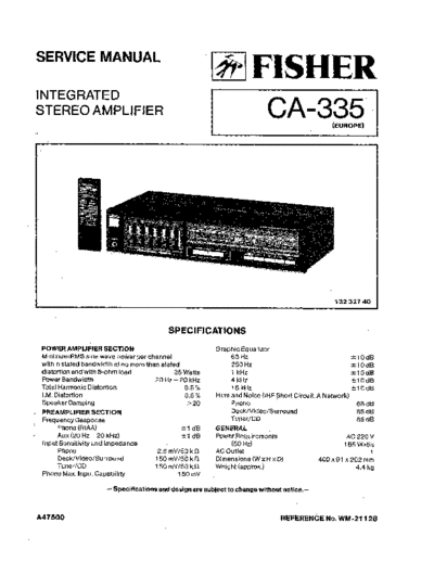 Fisher CA-335  Fisher CA CA-335 CA-335.pdf