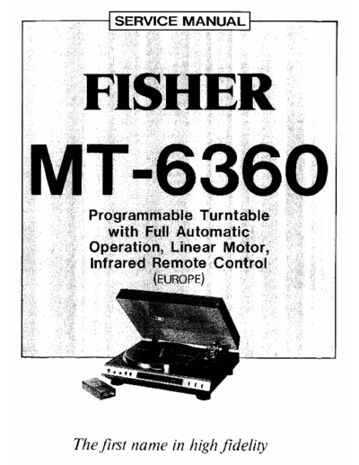 Fisher MT-6360  Fisher MT MT-6360 MT-6360.pdf