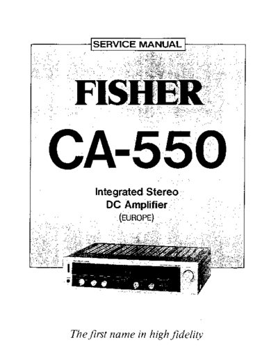 Fisher CA-550  Fisher CA CA-550 CA-550.pdf