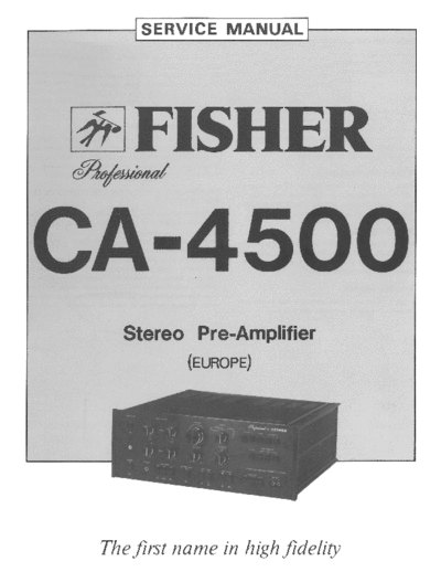 Fisher CA-4500  Fisher CA CA-4500 CA-4500.pdf