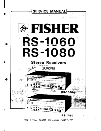 Fisher RS-1060 & 1080  Fisher RS RS-1060 & 1080 RS-1060 & 1080.PDF