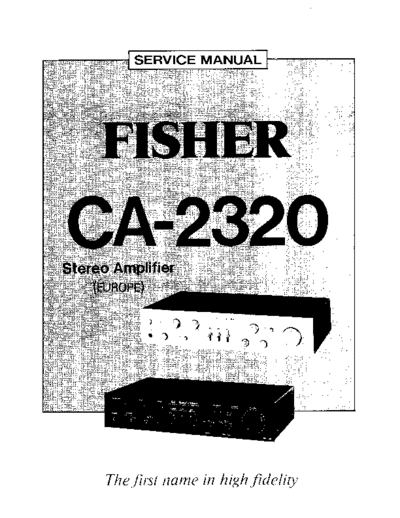 Fisher CA-2320  Fisher CA CA-2320 CA-2320.pdf