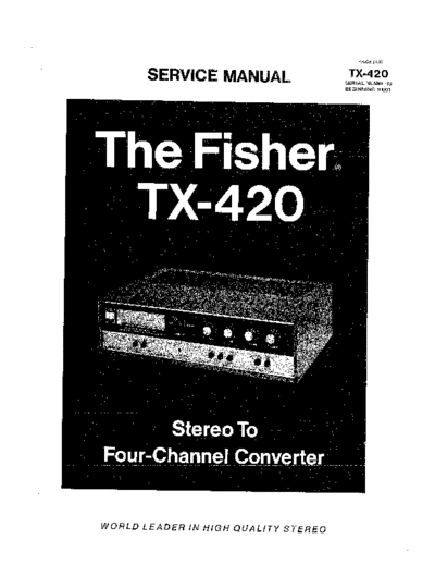 Fisher TX-420  Fisher TX TX-420 TX-420.pdf