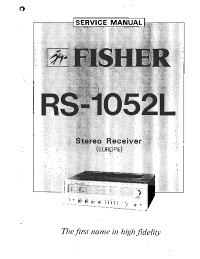 Fisher RS-1052L  Fisher RS RS-1052L RS-1052L.pdf