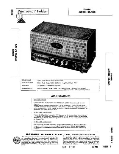 Fisher SA-100  Fisher SA SA-100 SA-100.pdf