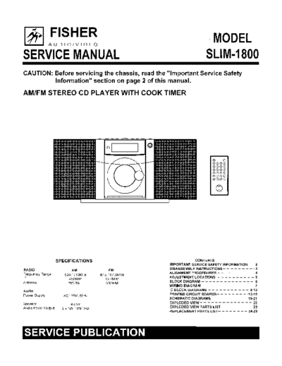 Fisher SLIM-1800  Fisher SLIM SLIM-1800 SLIM-1800.pdf