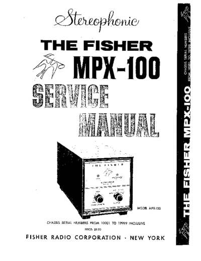 Fisher MPX-100  Fisher MPX MPX-100 MPX-100.pdf