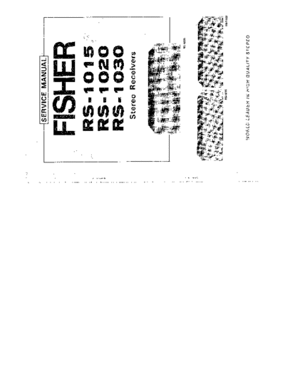Fisher RS-1015 & 1020 & 1030  Fisher RS RS-1015 & 1020 & 1030 RS-1015 & 1020 & 1030.pdf