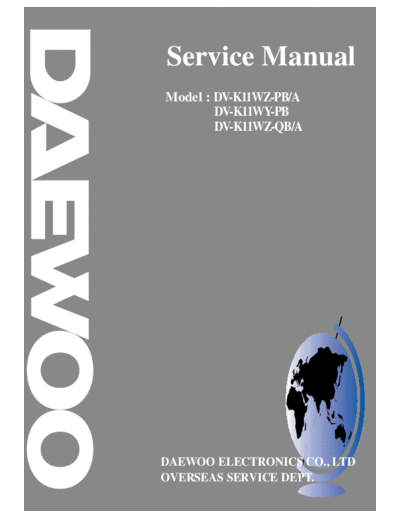 Daewoo DV-K11WZ  Daewoo DV DV-K11WZ DV-K11WZ.pdf