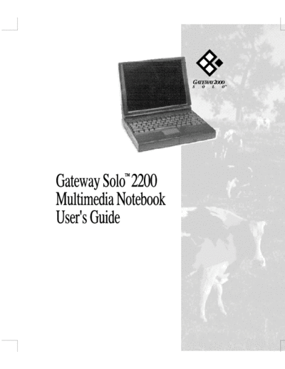 Gateway SOLO 2200 USER MANUAL  Gateway SOLO 2200 USER MANUAL.pdf
