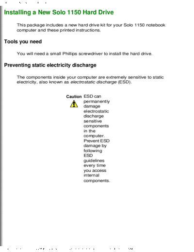 Gateway SOLO 1150 REMOVE REPLACE HARD DRIVE  Gateway SOLO 1150 REMOVE REPLACE HARD DRIVE.pdf