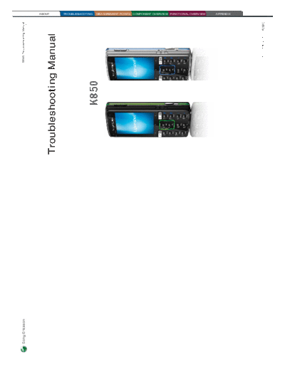 Sony Ericsson Repair Manual K850  Sony Ericsson Mobile Phones   Sony Ericsson K850 Repair_Manual_K850.pdf