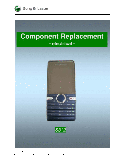 Sony Ericsson S312 1  Sony Ericsson Mobile Phones ������� ������� Sony Ericsson S312 SONY ERICSSON S312 1.pdf
