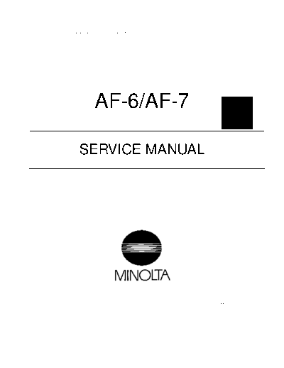 Minolta AF6AF7  Minolta Copiers Di350 AF6AF7.PDF