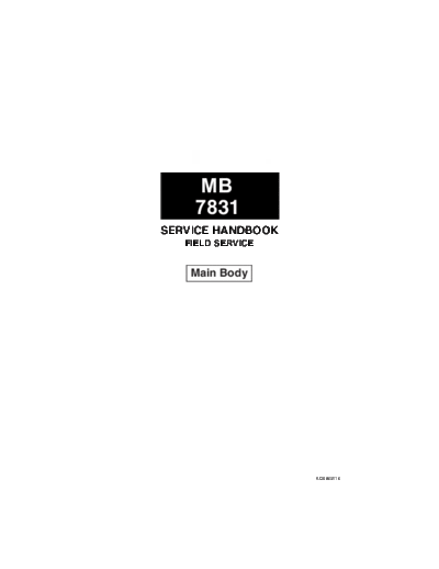 Minolta 8031FVFE  Minolta Copiers CF3101 8031FVFE.PDF