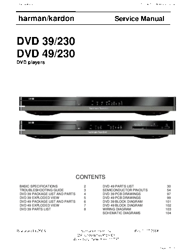 Harman Kardon DVD-39 & 230 & 49 & 230 Rev 0  Harman Kardon DVD DVD-39 & 230 & 49 & 230 DVD-39 & 230 & 49 & 230 Rev 0.pdf