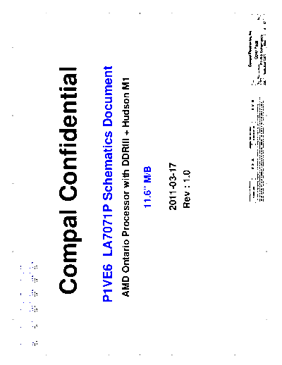 acer compal la-7071p r1.0 schematics  acer Netbook  Acer Aspire One AO722 compal_la-7071p_r1.0_schematics.pdf