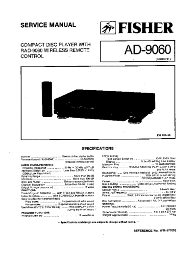 Fisher AD-9060  Fisher AD AD-9060 AD-9060.pdf