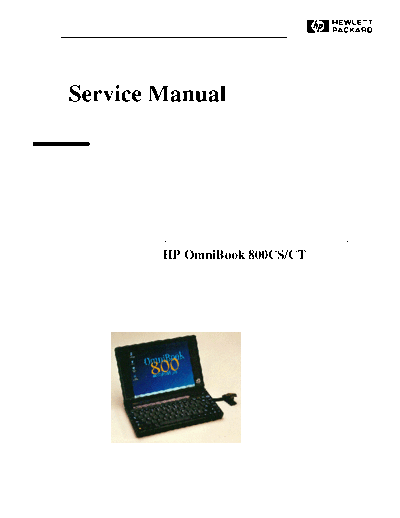HP OmniBook 800CSCT  HP HP OmniBook 800CSCT.pdf