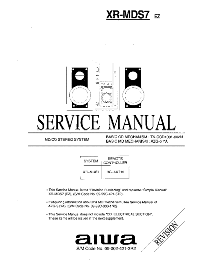 AIWA xrmds7  AIWA   Aiwa XR-MDS7 xrmds7.pdf