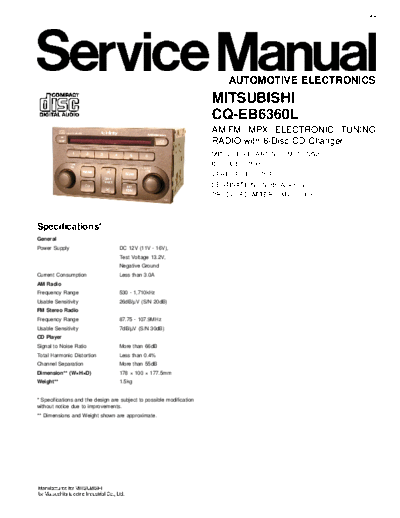 panasonic CQ-EB6360L  panasonic Car Audio CQ-EB6360L.pdf