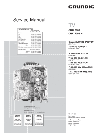 Grundig CUC-2003 & 2003H  Grundig CUC CUC-2003 & 2003H CUC-2003 & 2003H.PDF