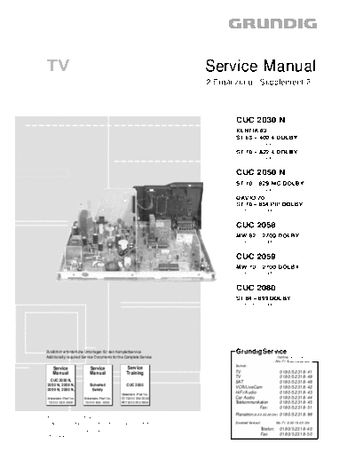 Grundig CUC-2030N & 2050N & 2058 & 2059 & 2080  Grundig CUC CUC-2030N & 2050N & 2058N & 2059N CUC-2030N & 2050N & 2058 & 2059 & 2080.PDF